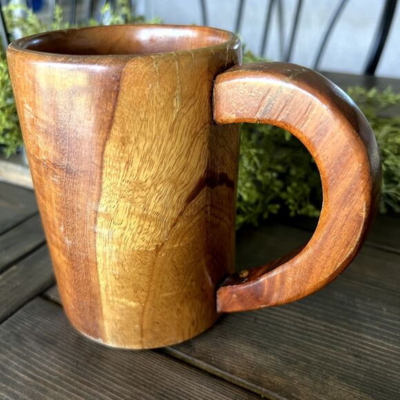 Harry Potter Wooden Butter Beer Stein Mug Hogwarts Cup 9 3/4 Leaky Cauldron Rare - Picture 3 of 9